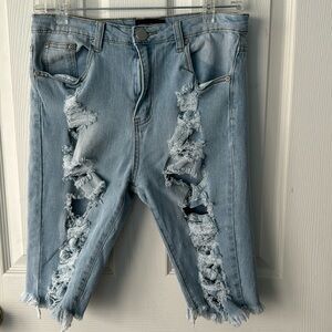 Light Blue Jean Shorts